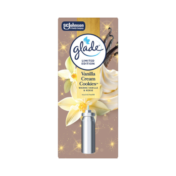 Glade Touch und Fresh Minispray Vanilla Cream Cookies, NACHFUELLUNG Kartusche, 10ml